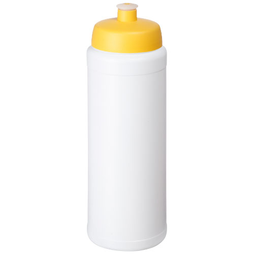 Bouteille de sport publicitaire 750 ml - Baseline Plus Blanc / Jaune